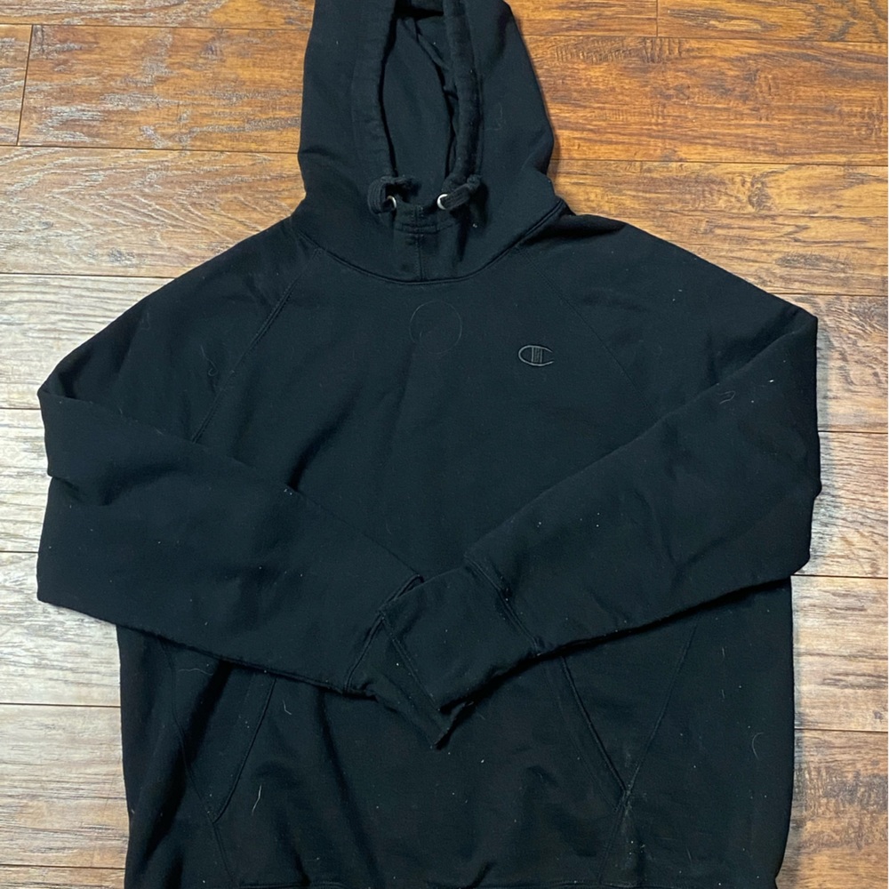 CHAMPION XL All black athletic hoodie